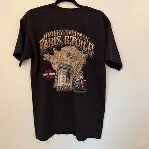 Harley-Davidson Black and Gold Paris Étoile Tee